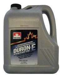 Купить моторное масло Petro-canada Duron-E Syntetic 0W-40, 4л Синтетическое | Артикул 055223605136