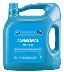 Купить моторное масло Aral  Turboral 15W-40, 5л. Минеральное | Артикул 22014
