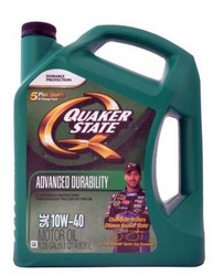 Купить моторное масло Quaker state Advanced Durability Motor Oil SAE 10W-40 Синтетическое | Артикул 073102013322