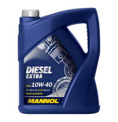 Купить моторное масло Mannol Diesel Extra SAE 10W/40 Полусинтетическое | Артикул 4036021505152