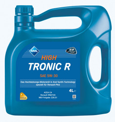 Купить моторное масло Aral  High Tronic R 5W-30, 4л. Синтетическое | Артикул 16004