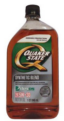 Купить моторное масло Quaker state 5W-30 Synthetic Blend Motor Oil Синтетическое | Артикул 073102014411