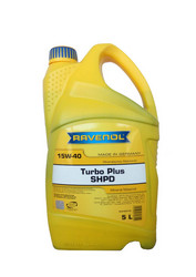 Купить моторное масло Ravenol Turbo Plus SHPD SAE 15W-40 Минеральное | Артикул 4014835726154