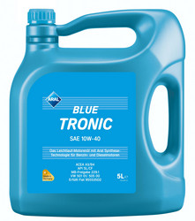 Купить моторное масло Aral Blue Tronic 10W-40, 5л. Полусинтетическое | Артикул 20485