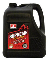 Купить моторное масло Petro-canada Supreme 10W-30, 4л Полусинтетическое | Артикул 055223441130