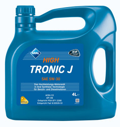 Купить моторное масло Aral  High Tronic J 5W-30, 4л. Синтетическое | Артикул 20194