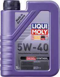 Купить моторное масло Liqui moly Diesel Synthoil SAE 5W-40 Синтетическое | Артикул 1926