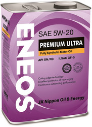 Купить моторное масло Eneos Premium Ultra 100% Synt. SN 5/20 4л Синтетическое | Артикул 8801252022183