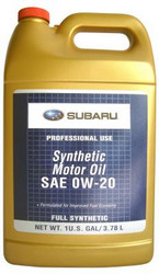 Купить моторное масло Subaru Synthetic Oil 0W-20 Синтетическое | Артикул SOA868V9305